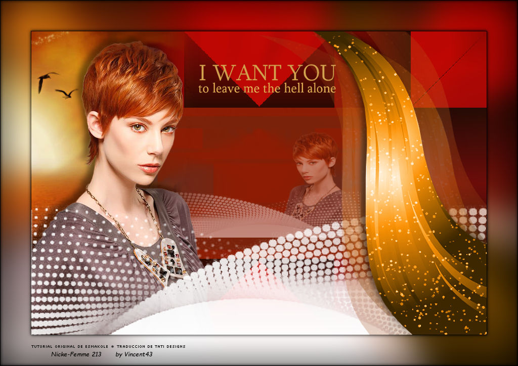 I want you to leave me