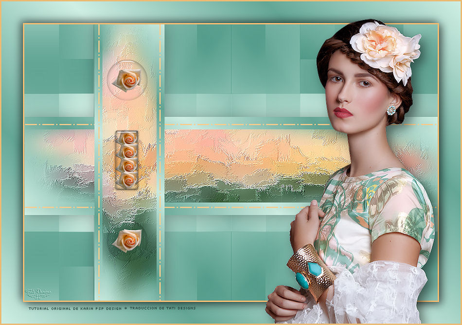 Roses behind the glass